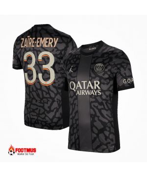 Maillot Psg ZaÏre-emery #33 Maillot De Foot Troisième Extérieur 2023/24