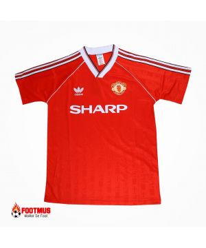 Maillot rétro rouge Manchester United domicile 88/90