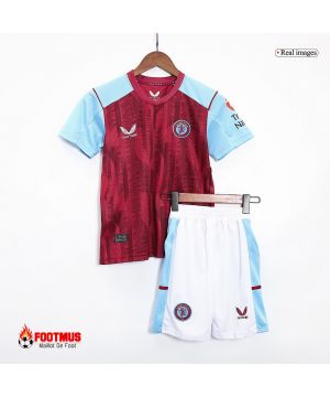 Maillots de football Aston Villa pour enfants à domicile 2023/24