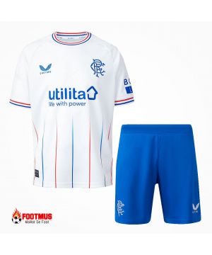 Maillots de football extérieur pour enfants des Glasgow Rangers 2023/24