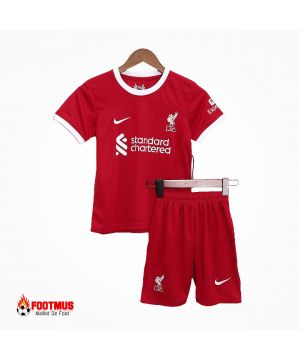 Maillots de football personnalisés à domicile pour enfants Liverpool 2023/24