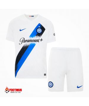 Maillots de football personnalisés à l'extérieur pour enfants de l'Inter Milan 2023/24