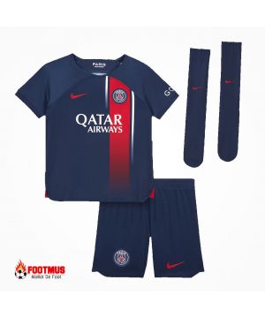 Maillots Entiers Psg Enfants Personnalisés Football À Domicile 2023/24