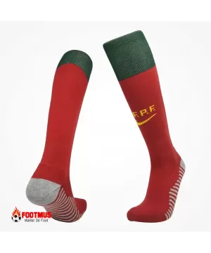 Chaussettes de football pour enfants Portugal Domicile Réplique Coupe du monde 2022