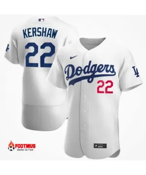 Clayton Kershaw Dodgers de Los Angeles - Blanc