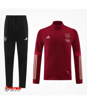 Ensemble d'entraînement Arsenal veste + pantalon Rouge 2023/24