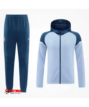 Ensemble d'entraînement à capuche Manchester City veste + pantalon 2024/25