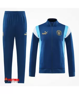 Ensemble d'entraînement Manchester City veste + pantalon Bleu marine 2023/24