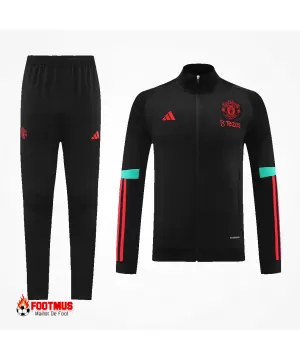 Ensemble d'entraînement Manchester United veste + pantalon Noir 2023/24