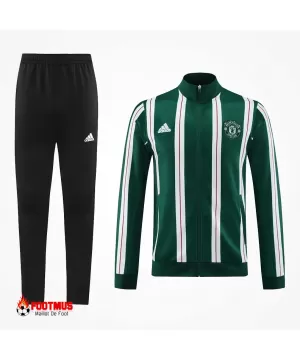 Ensemble d'entraînement Manchester United veste + pantalon Vert et blanc 2023/24