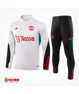 Ensemble sweat-shirt zippé Manchester United haut + pantalon 2023/24