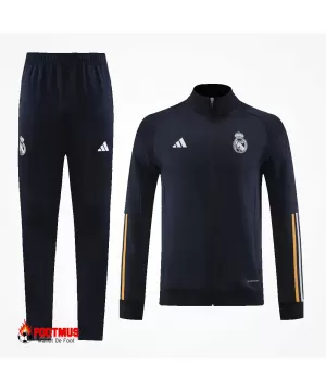 Ensemble veste d'entraînement Real Madrid veste + pantalon Noir 2023/24