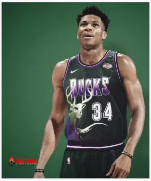 Giannis Antetokounmpo Milwaukee Bucks - Rétro