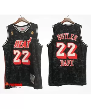 Jimmy Butler Miami Heat X Bape Noir - 2023