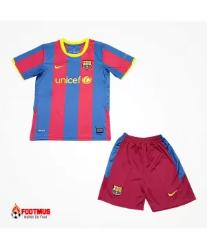 Kit domicile Barcelone pour enfants maillot + short 2010/11