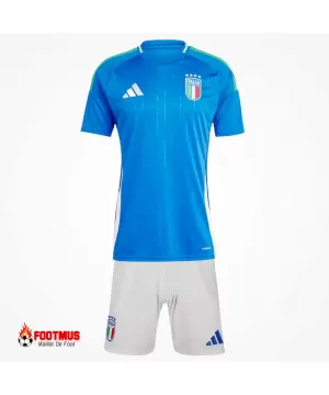 Kit domicile Italie pour enfants maillot + short Euro 2024