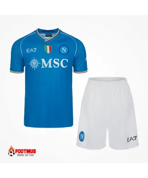 Kit domicile Naples maillot + short 2023/24