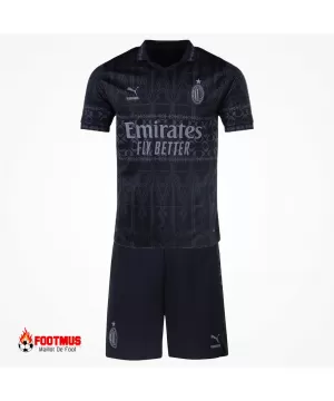 Kit Enfant AC Milan X Pleasures Fourth Dark Version 2023/24