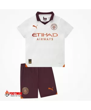 Kit extérieur Manchester City pour enfant maillot + short 2023/24