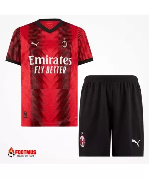 Kit maillot + short AC Milan Domicile 2023/24