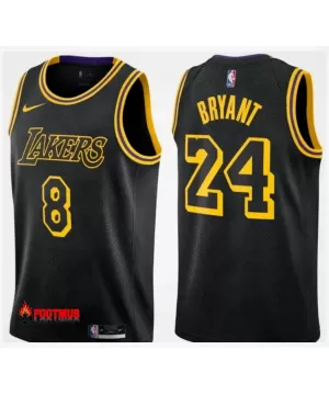 Kobe Bryant Los Angeles Lakers #8-24 Noir