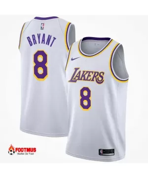 Kobe Bryant Los Angeles Lakers #8 Blanc