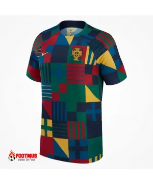 Maillot d'avant-match du Portugal Réplique Coupe du monde 2022