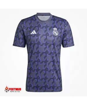 Maillot d'avant-match Real Madrid bleu marine 2023/24