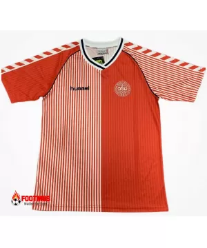 Maillot de foot rétro du Danemark à domicile, réplique 1986