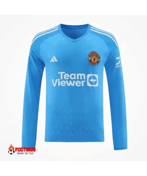 Maillot de gardien de but à manches longues Manchester United Bleu 2023/24