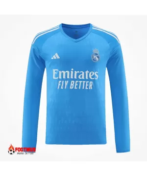 Maillot de gardien de but à manches longues Real Madrid Bleu 2023/24