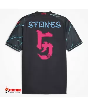 Maillot de la tournée japonaise Manchester City Stones #5 avec impression troisième maillot 2023/24