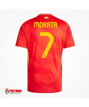 Maillot Domicile Espagne Morata #7 Euro 2024