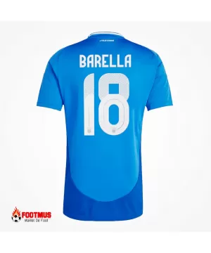 Maillot Domicile Italie Barella #18 Euro 2024