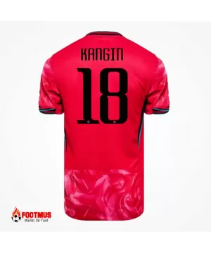 Maillot domicile Kangin #18 Corée du Sud 2024