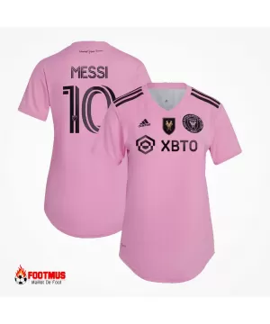 Maillot domicile Messi #10 Inter Miami « Messi Goat » pour femme 2022