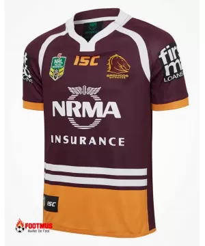 Maillot domicile NRL des Broncos de Brisbane Printemps/Été 2018