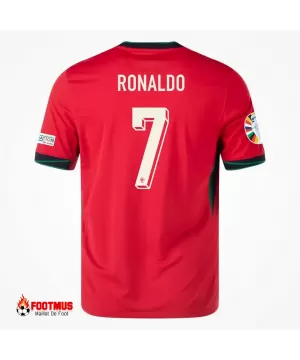 Maillot Domicile Portugal Ronaldo #7 Euro 2024