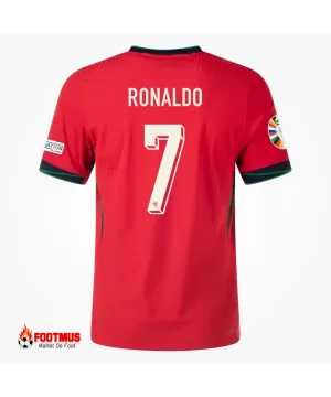 Maillot Domicile Ronaldo #7 Portugal Version Joueur Euro 2024