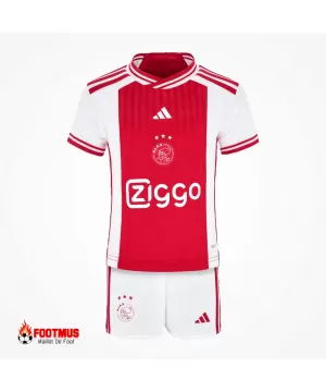 Maillot et short à domicile Ajax pour enfants 2023/24