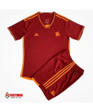 Maillot et short domicile pour enfant Roma 2023/24