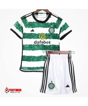 Maillot et short à domicile pour enfants du Celtic 2023/24