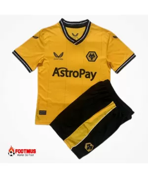 Maillot et short à domicile pour enfants Wolves 2023/24