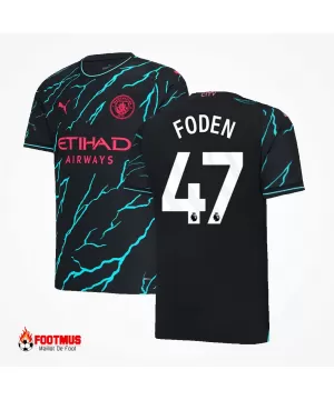 Maillot extérieur 3e Manchester City Foden #47 2023/24