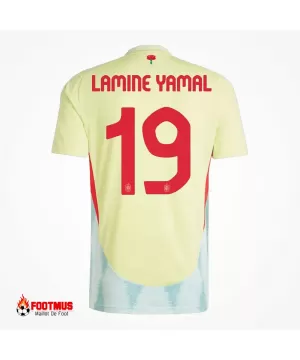 Maillot extérieur Espagne Lamine Yamal #19 Euro 2024