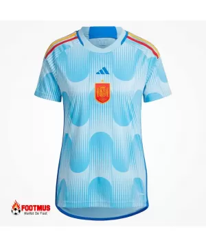 Maillot extérieur femme Espagne Réplique Coupe du monde 2022