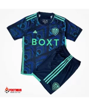 Maillot extérieur Leeds United pour enfants + short 2023/24