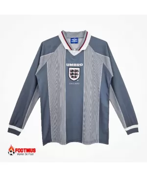 Maillot extérieur à manches longues rétro de l'Angleterre Réplique de la Coupe d'Europe 1996