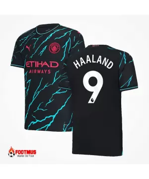 Maillot extérieur Manchester City 3ème Haaland #9 2023/24