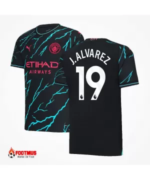 Maillot extérieur Manchester City 3ème J.Alvarez #19 2023/24